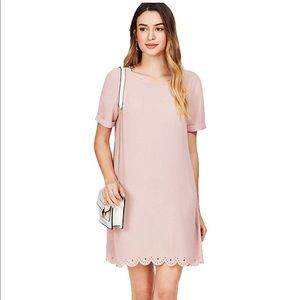 Women's Crew Neck Short Sleeve Hollow Pink Dress
